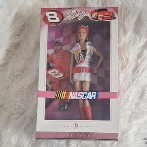 Barbie NASCAR Dale JR. #8 Doll with Red and White Outfit Pink Label NIB